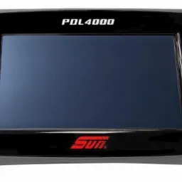 Diagnostyczny skaner samochodowy PDL4000 marki SUN z ekranem i przyciskami funkcyjnymi, widok z przodu.