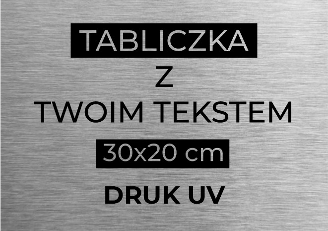 Druk UV na tabliczkach z płyty dibond