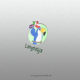 Logo zaprojektowane dla firmy Langpasja.