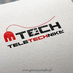 Logo zaprojektowane dla firmy MTECH TELETECHNIKA.