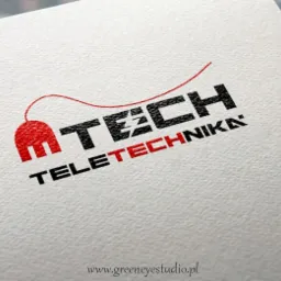 Logo zaprojektowane dla firmy MTECH TELETECHNIKA.