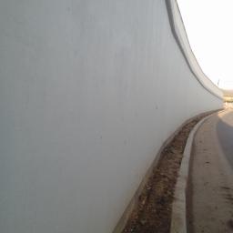 Mur oporowy 5m. wysokości żelbetowy.