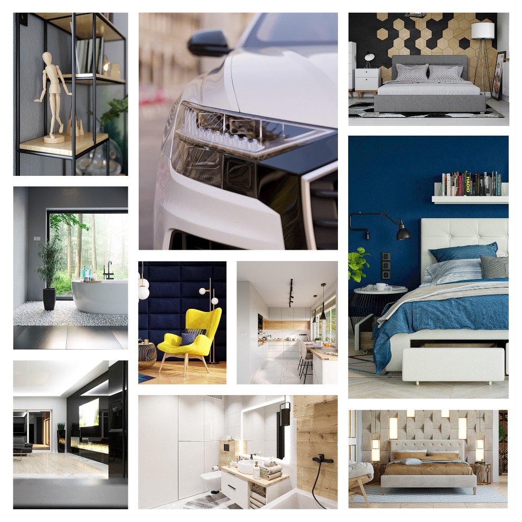 Projektujemy i aranżujemy wnętrza i produkty w formie wizualizacji oddajemy Nasze realizacje.