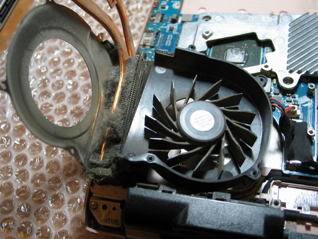 Zanieczyszczony układ chłodzenia