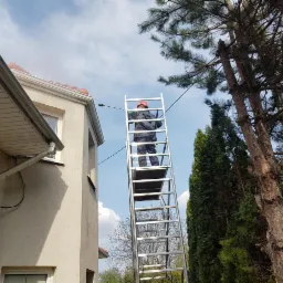 Czyszczenie i mycie rynien oraz podbitki z rusztowania