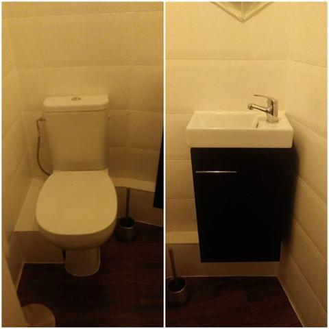 Montaż toalety oraz umywalki