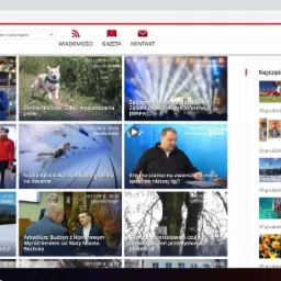 Strona internetowa portalu informacyjnego Glos24.pl z nagłówkami, menu i sekcją najczęściej czytanych artykułów.