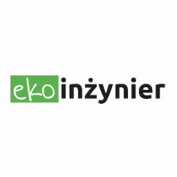 Logo firmy Eko Inżynier z napisem w kolorze czarnym i zielonym na białym tle.