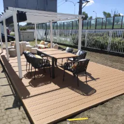 Taras 40 m2 , kompozyt, kolor teak