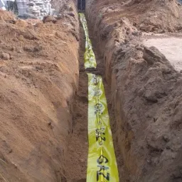 Taśma ostrzegawcza.