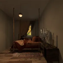 Aranżacja sypialni w stylu modern boho