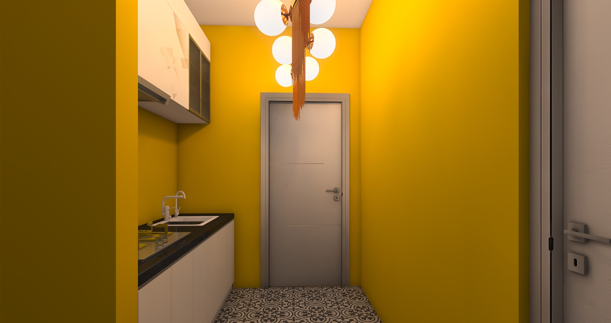 Projekt kuchni w kawalerce