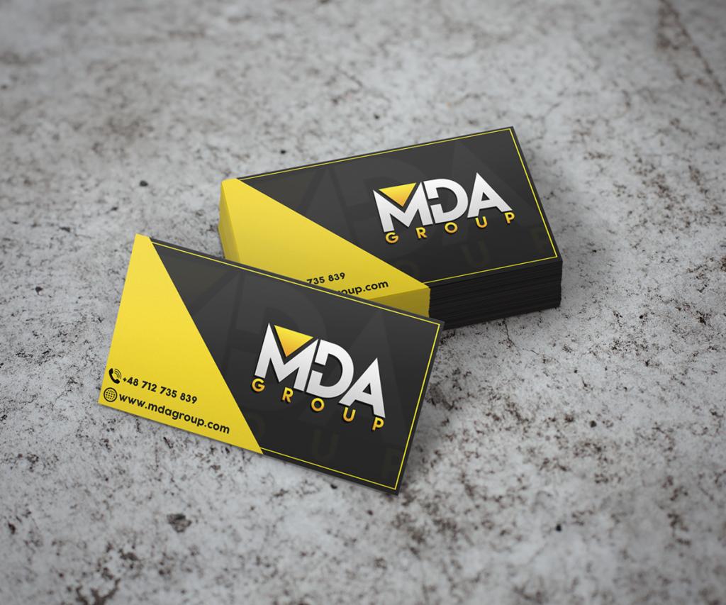 MDA Group - Projekt wizytówek