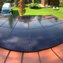 Tak to wygląda z góry, w trakcie montażu.