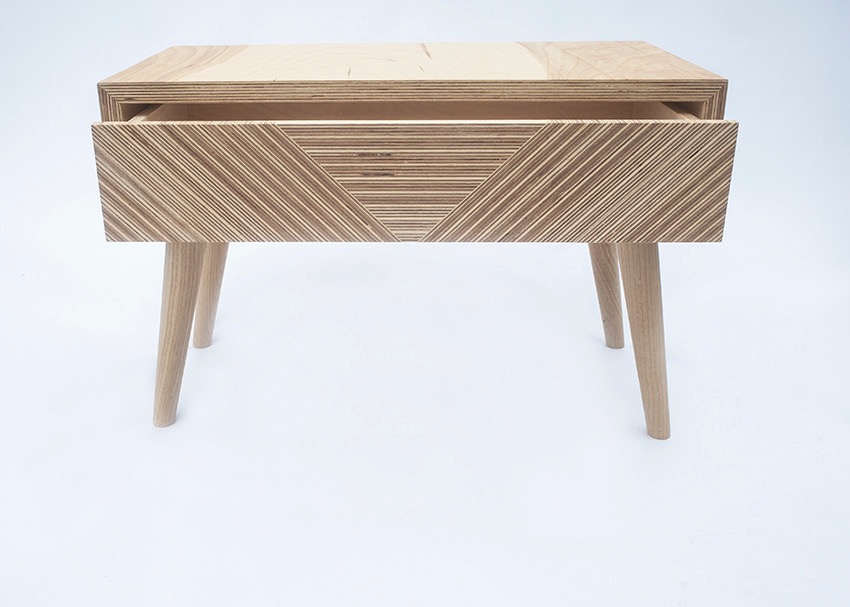 Szafka nocna - sklejka liściasta