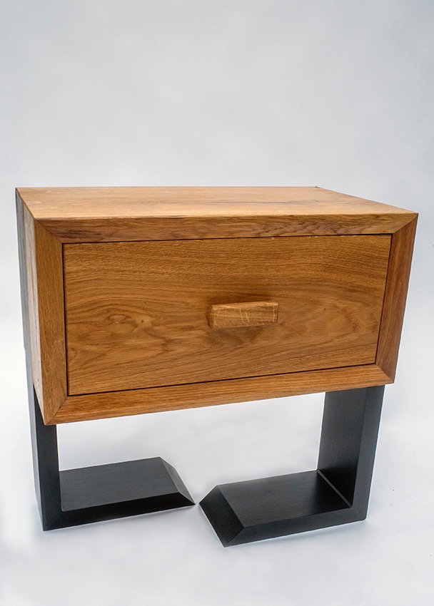 Szafka nocna - lite drewno dębowe