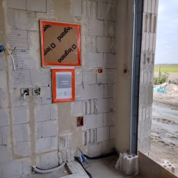 Elektro-Progres - Instalacja przygotowana do rozpoczęcia prac tynkarskich