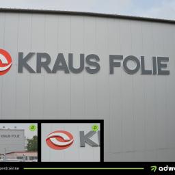 Wykonanie liter przestrzennych dla firmy KRAUS FOLIE
