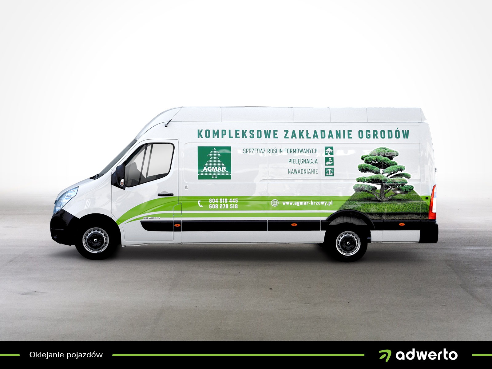 Projekt oraz oklejenie pojazdu dla firmy AGMAR