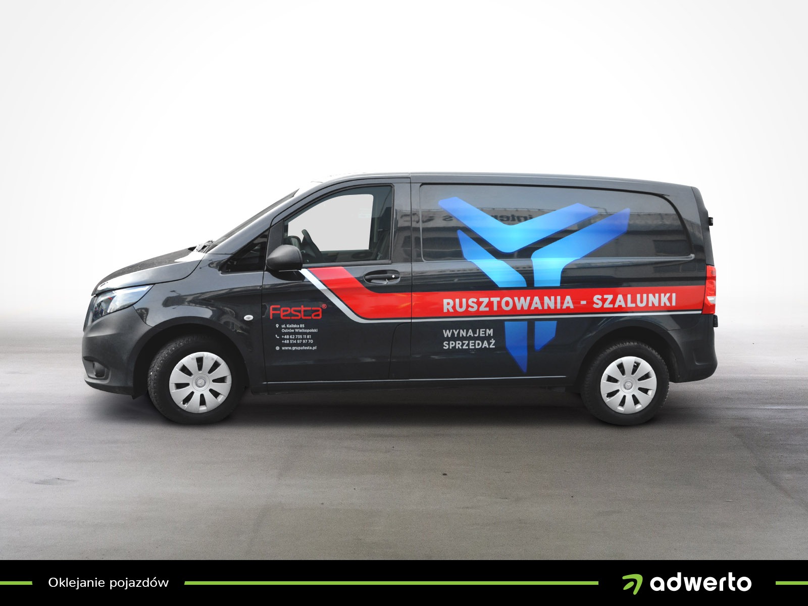 Projekt oraz oklejenie pojazdu dla firmy Festa