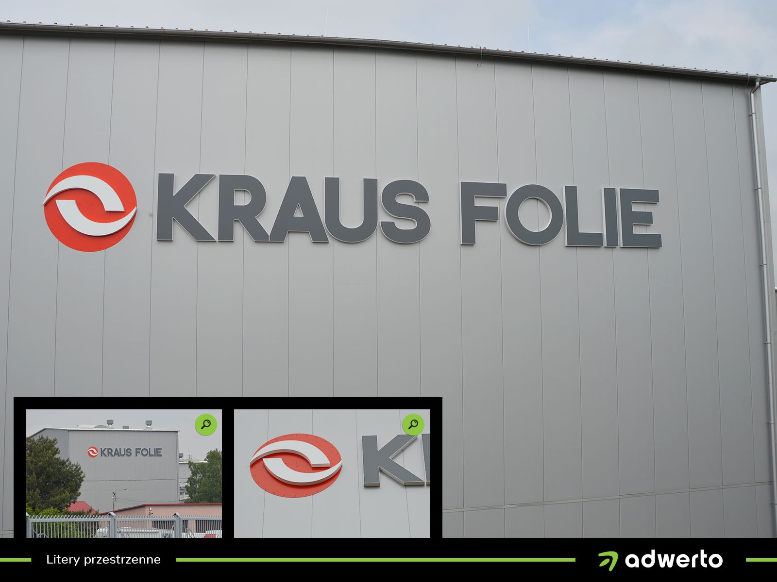 Wykonanie liter przestrzennych dla firmy KRAUS FOLIE