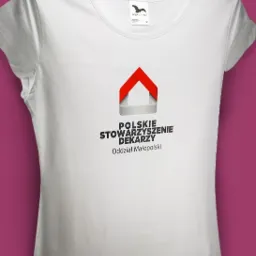Realizacja dla Polskiego Stowarzyszenia Dekarzy, nadruk termotransferem