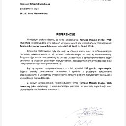 Global Web Investing Tomasz Mrozek - Alarmy Wodzisław Śląski