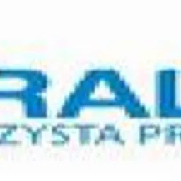 Logo firmy RADEX z hasłem 'Czysta Przyszłość', w kolorystyce niebiesko-zielonej, z abstrakcyjnym symbolem w lewej części.