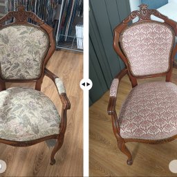 Kors Meble - Realizacja zakładu tapicerskiego Kors Meble - zmiana obicia krzesła antyk