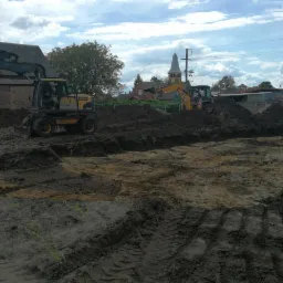 Korytowanie pod budynki, hale