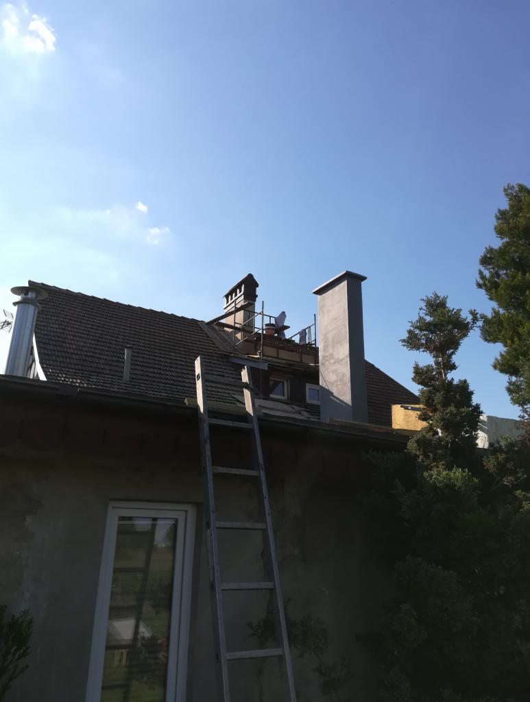 Odbudowa 2 kominów według projektu pierwotnego