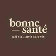 Logo 'bonne santé' z hasłem 'mój styl, moje zdrowie' na brązowym tle.