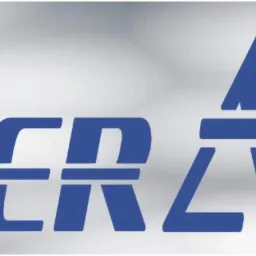 Logo firmy Interakt Sp. z o.o. z Krakowa, specjalizującej się w administrowaniu nieruchomościami. Granatowy napis na srebrnym tle.