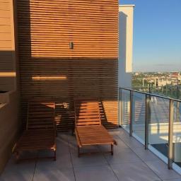 Pergola elewacyjna na dachu wieżowca Lublin