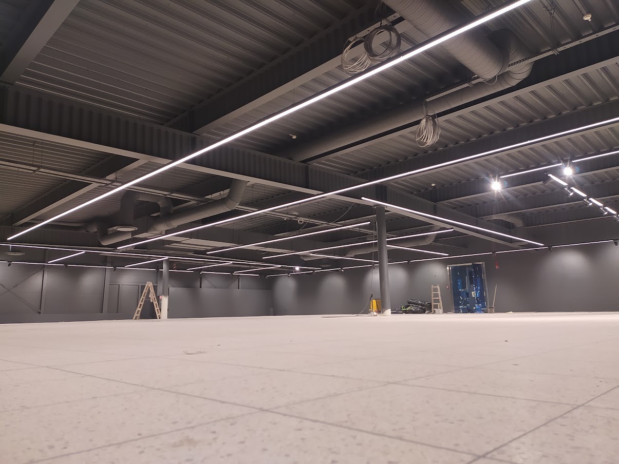 Oświetlenie sklepu Netto w Żychlinie