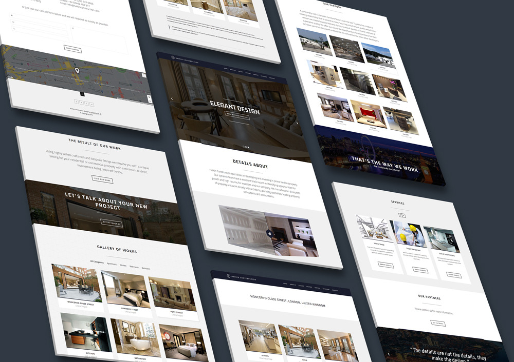 Halkin Construction - Strona internetowa