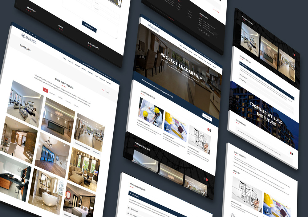 Bremont Construction - Strona internetowa