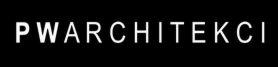 Logo firmy PWARCHITEKCI z białym napisem na czarnym tle.