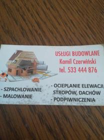 Kamil Czerwiński - Ocieplanie poddaszy Kowale Oleckie