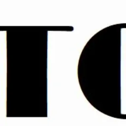 Logo firmy ITC Biuro, składające się z czarnych liter ITC i napisu BIURO w pionie, z czerwonym rombem nad literą I.