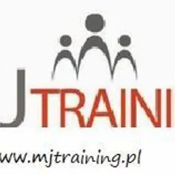Logo firmy MJ Training z hasłem 'PRAWO AUTORSKIE - praktyczne warsztaty' i adresem strony internetowej. Logo zawiera stylizowane postacie ludzkie w górnej części.