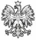 Czarno-biały rysunek orła w koronie, godło Polski, stylizowany na szkic.