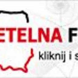 Logo 'Rzetelna Firma' z konturem Polski w kolorze czerwonym i hasłem 'kliknij i sprawdź'.