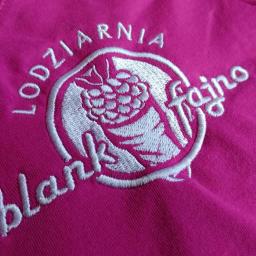 Blank Fajno (Dobre Lody) - Koszulki reklamowe z haftem dla Lodziarni z Goczałkowic