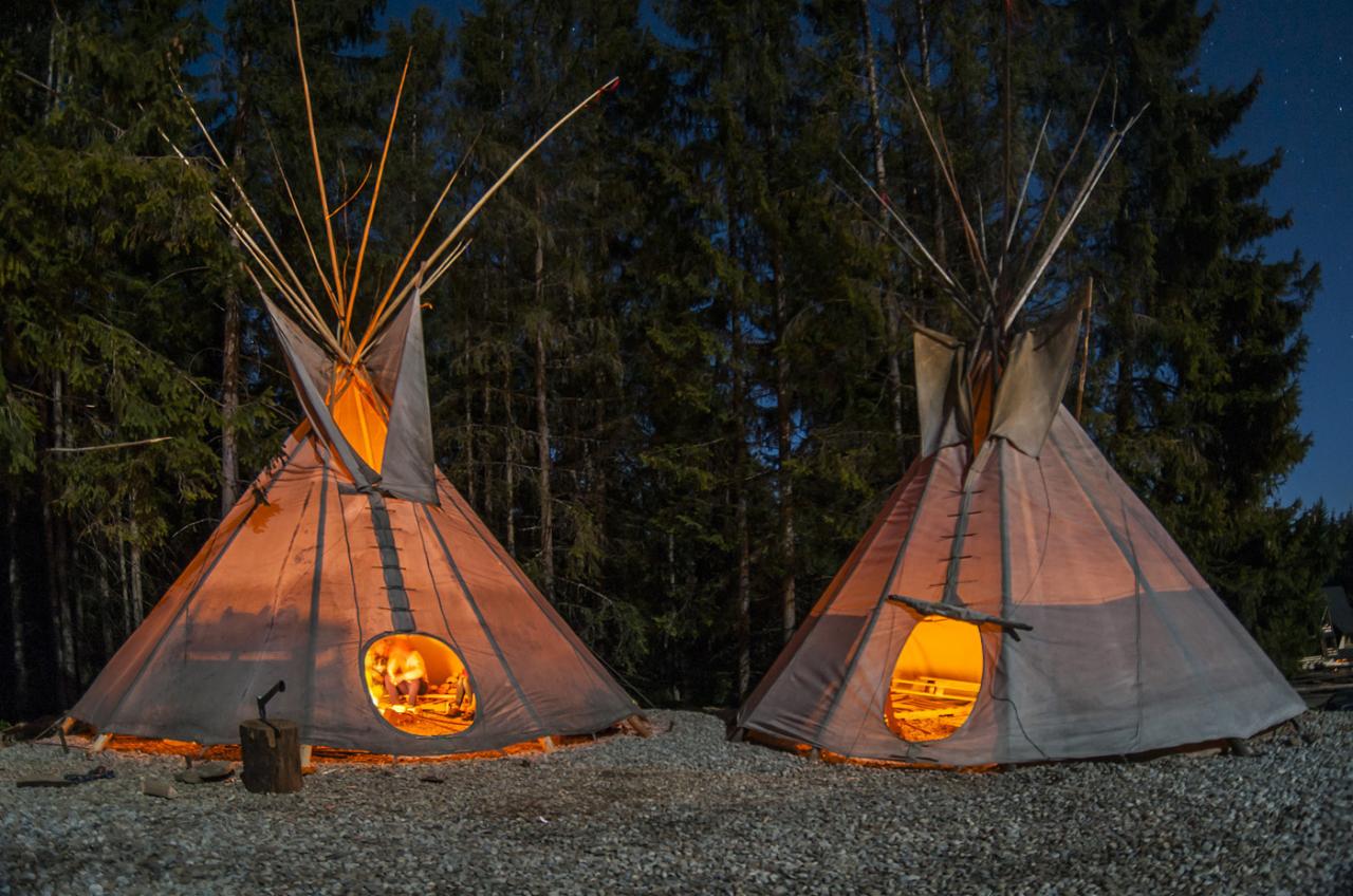 Ogniska w Tipi