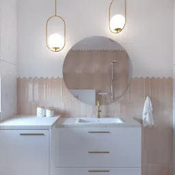 Łazienka mini, z ukrytą pralką