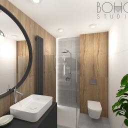 BOHO STUDIO - Łazienka w bloku