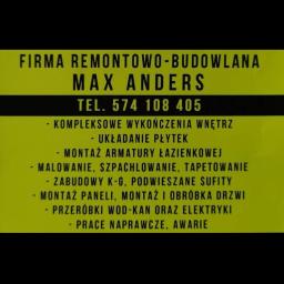 Firma Remontowo-Budowlana Max Anders - Malowanie Biur Poznań