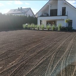 Maszynowy siew trawy 