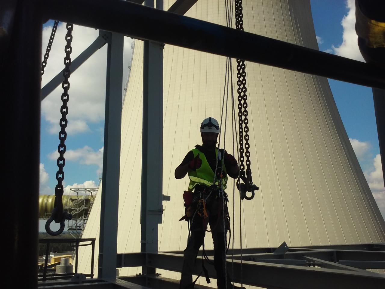 Montaż konstrukcji elektrownia Kozienice